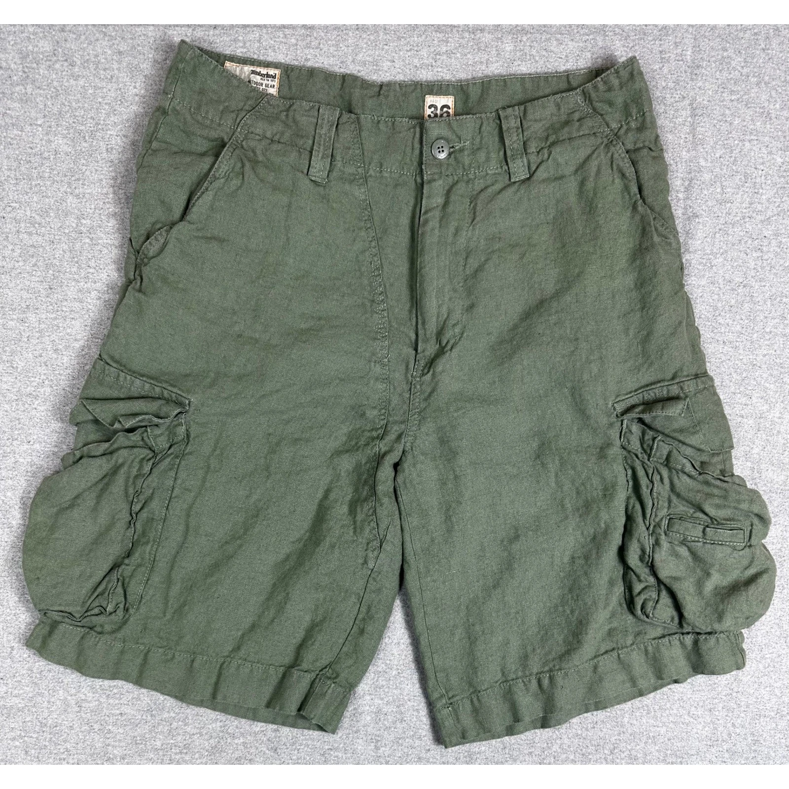 Vintage Timberland Linen Cargo Shorts Mens 36x11 Green Authentic Outdoor Gear
Opens in a new window