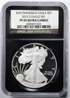 2012 S Eagle $1, San Francisco Set, American Silver Eagle, NGC PF69 Ultra Cameo