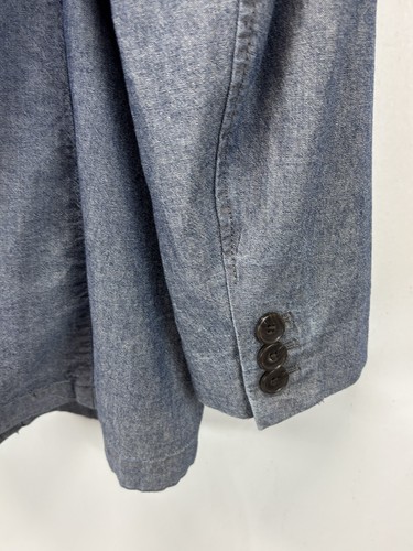 Cappotto sportivo blazer destrutturato Gap taglia X-Large alto XLT uomo blu look denim - Foto 5 di 10