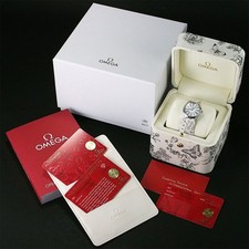 Omega De Ville Mini Tresor Toile de Jouy Diamond 428.17.26.60.04.002 With Box 7