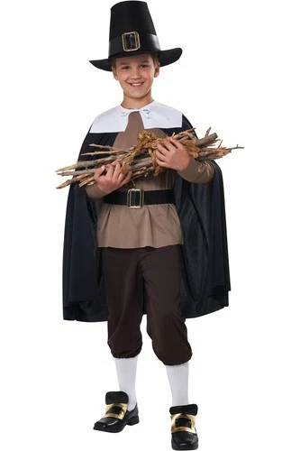 Mayflower Boys Pilgrim Renaissance Historical Classic Costume Outfit 3123 013