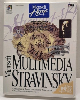 1993 Microsoft Home Multimedia Stravinsky Musical Exploration Sealed In Box
