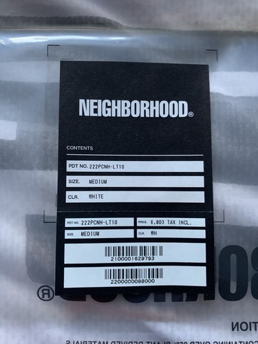 Neighborhood Long Sleeve White T-shirt Medium With Tags Japan - Picture 5 of 5