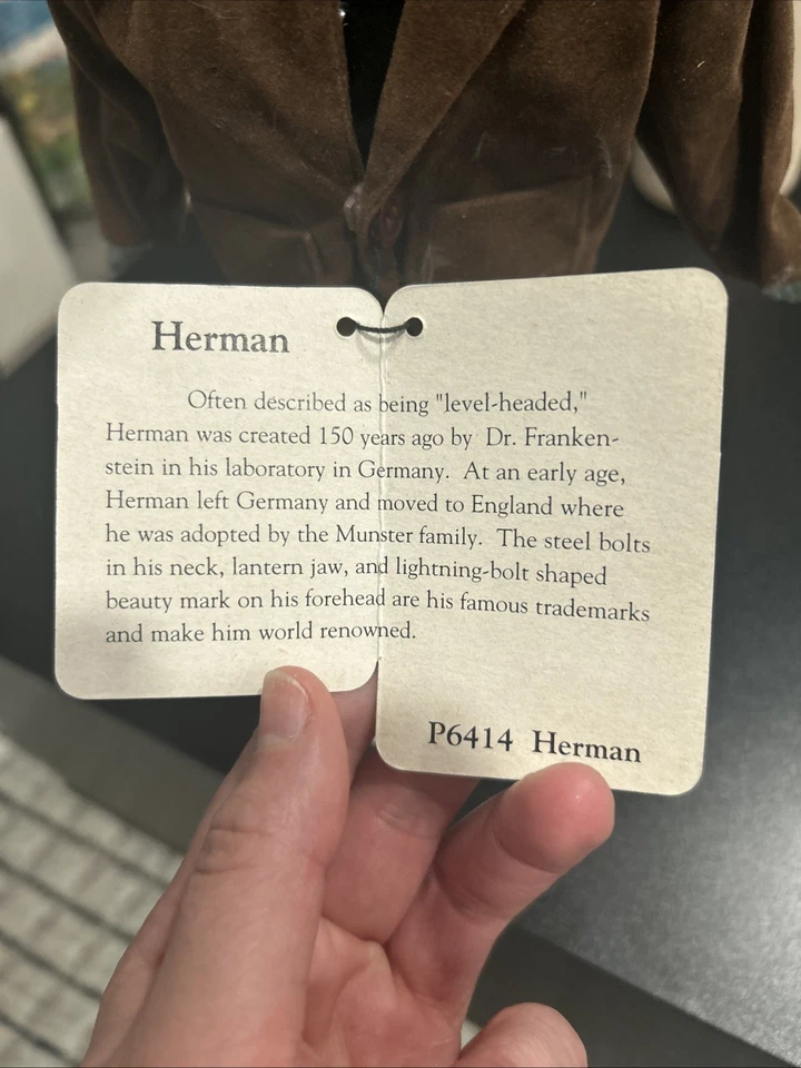 Muñeca Frankenstein Kayro-Vue HERMAN MUNSTER 1964 vinilo de peluche Foto 3 de 3