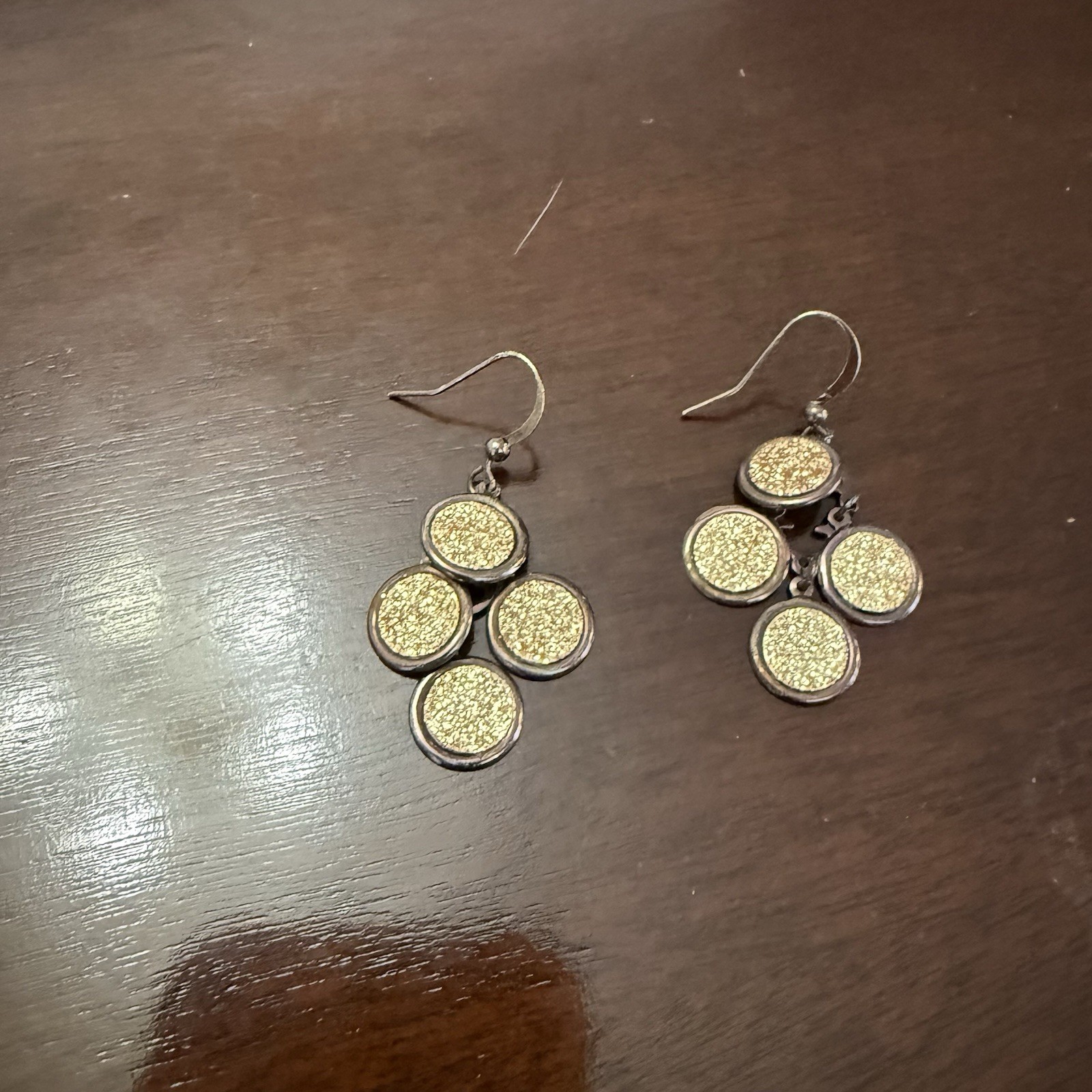 Croft Barrow Sensitive Dangle Earrings, Black & R… - image 1