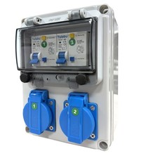 Distributore di Corrente a Parete 16 A, 230V Quadro Elettrico da Cantiere.