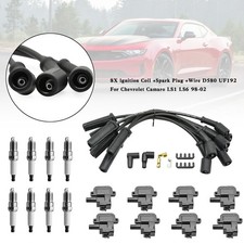 8x Zündspule +Zündkerze +Kabel D580 UF192 für Chevrolet Camaro LS1 LS6 1998-02