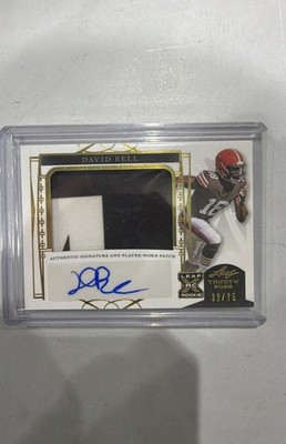 2022 Leaf Trinity - Patch Auto David Bell #PA-DB1 Gold /75 (AU, MEM, RC)