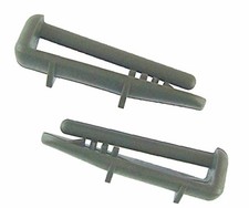 TWO X BEKO DISHWASHER CUTLERY TRAY UPPER BASKET REAR RAIL CAP CLIP 1880580400