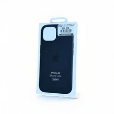 Genuine Apple IPhone 15 Silicone Case MagSafe midnight Blue thumbnail 3