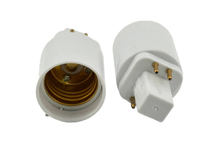 #ad Rdo 2pcs G24 4 Pin to E26 E27 Converter $3.50