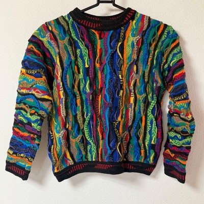 COOGI sweater 3D knit 100% Wool Size XS Men's Multicolor | eBay