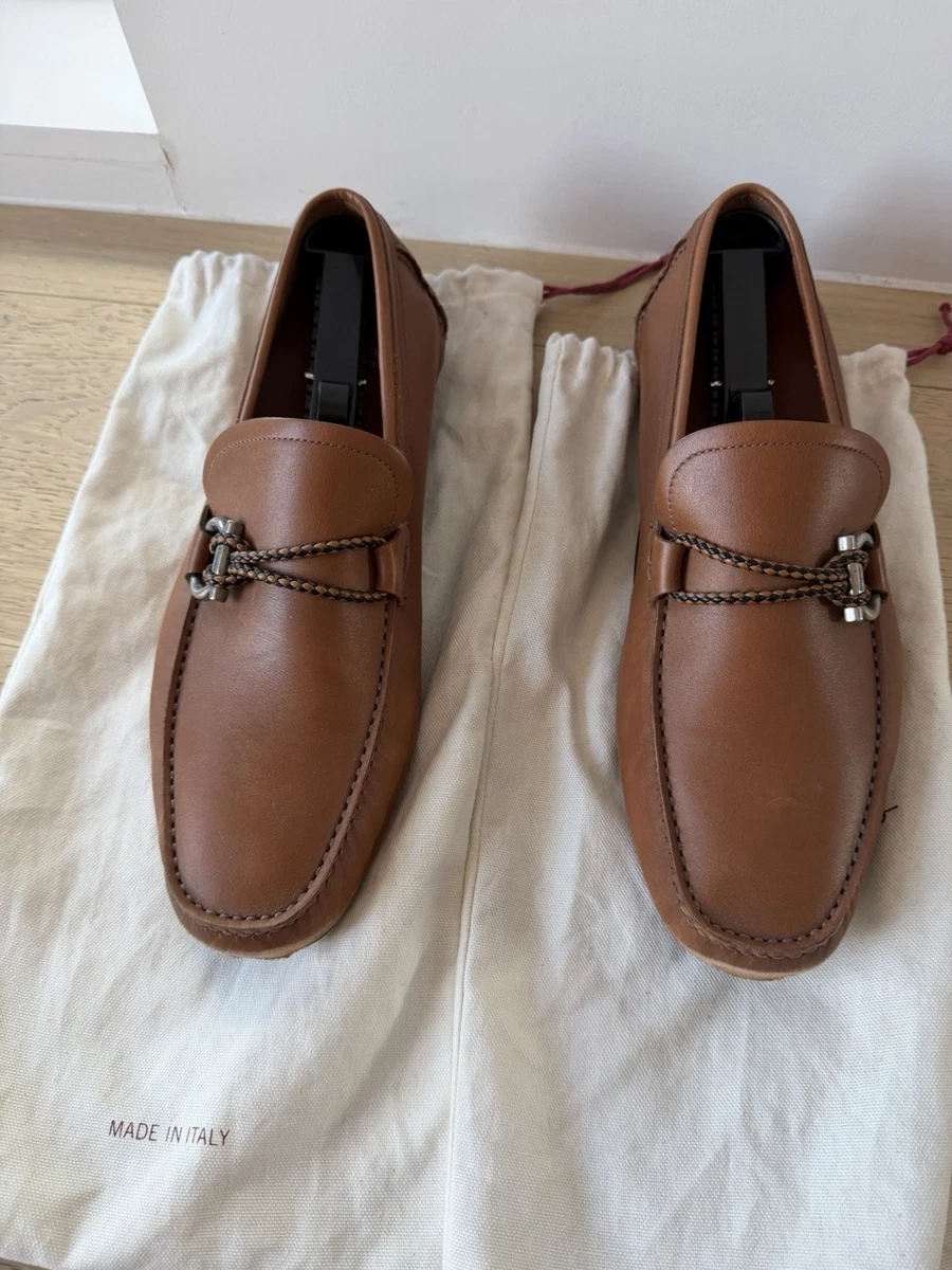 Salvatore Ferragamo Brown EE Casual Shoes for Men for sale  display picture 1