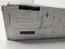 Victoria & Albert K50 Freestanding Bathtub Drain Above Floor Chrome