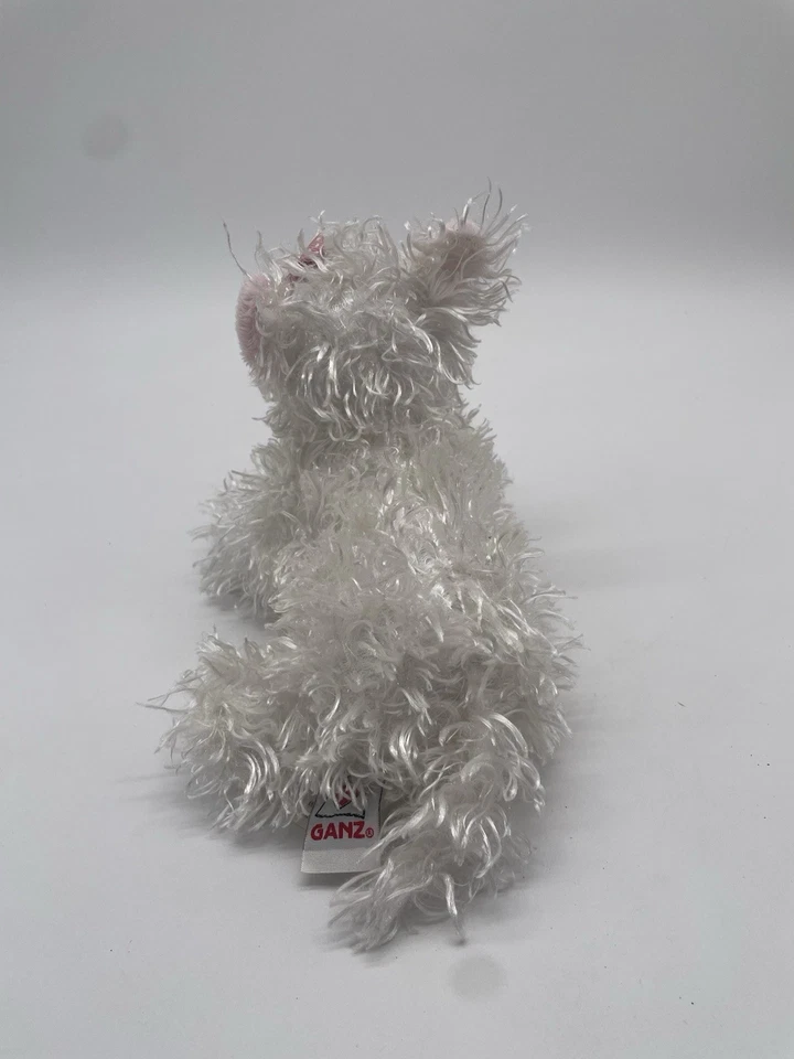 Ganz Webkinz White Terrier Dog Puppy Pink Bow Plush Stuffed Animal Toy No Code - Image 2 of 3