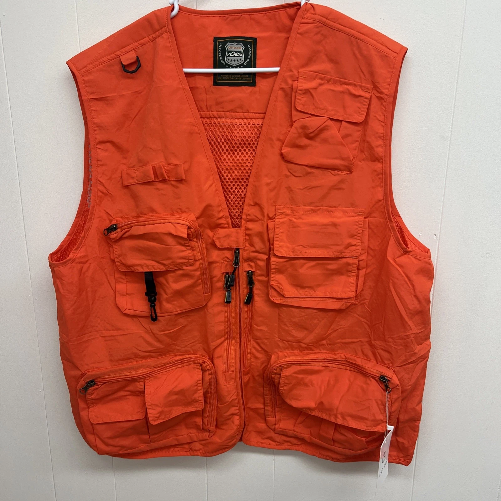 2XLarge Size Men's Quick Dry Vest Outdoor Vest Orange. NWT