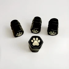 🐾 Dog Paw Tire Valve Stem Caps – Set of 4 (Universal Fit) Free Shipping Gift
