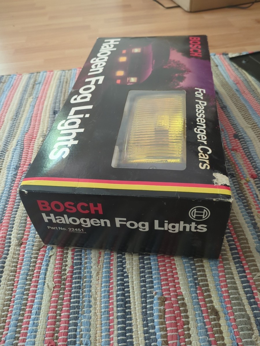 VTG Amber Bosch Pilot Halogen Fog lights W/Covers 22451 New Old