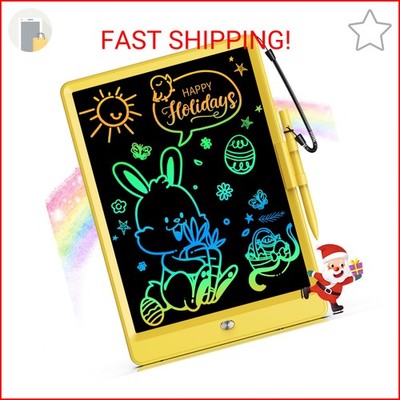 Bravokids LCD Writing Tablet for 3-8 Year Old Girls and Boys - 10 Inch Electroni