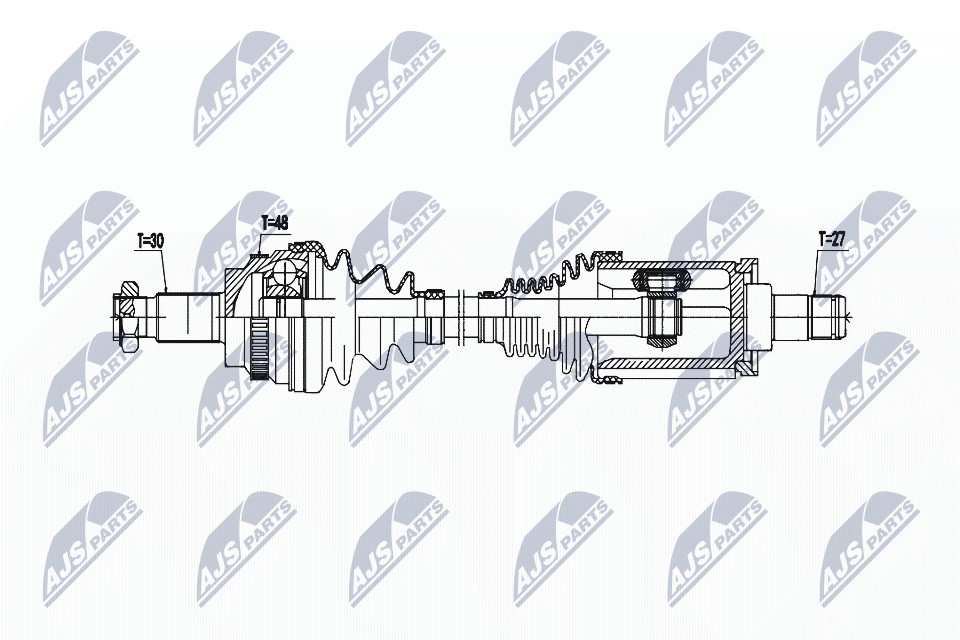 DRIVE SHAFT NPW-BM-193 FOR BMW N47D20C/A 2.0L 4cyl 3 E92 N57D30A M57D30 N54B30 - Image 7