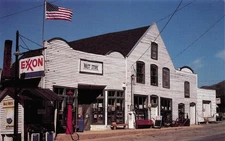 Postcard Valle Crucis NC Original Mast General Store Exxon Gas Sign