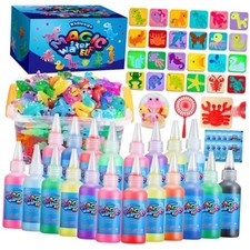 Aqua Fairy Water Gel Kit for Kids, Magic Water Elf Toy Kit with 20 Colors