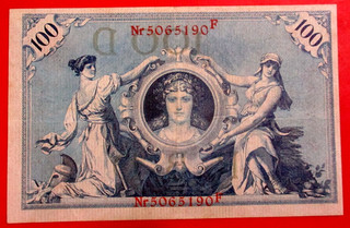 Germania Banconota da 100 Marchi 1908 SPL