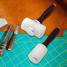 Leather Carving Hammer Wooden Handle for Engraving Punching Leatherworking