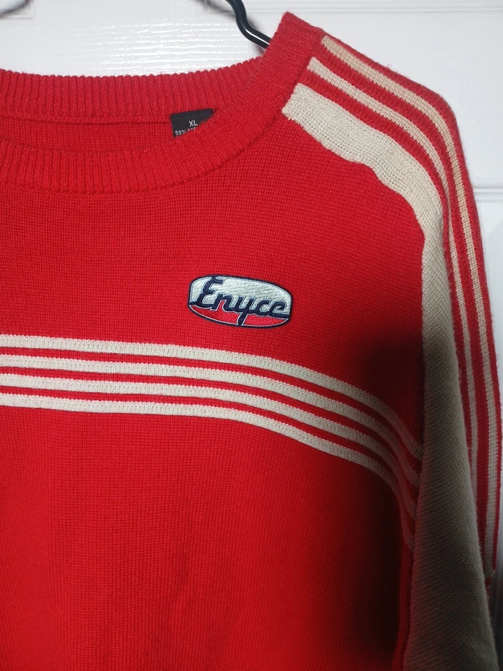 Винтажный командный вязаный свитер 90-х Enyce Equipe XL - Изображение 2 из 4