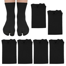 6 Pairs Tabi Split Toe Flip Flop Socks Elastic Cotton Non Slip Ankle Women Men