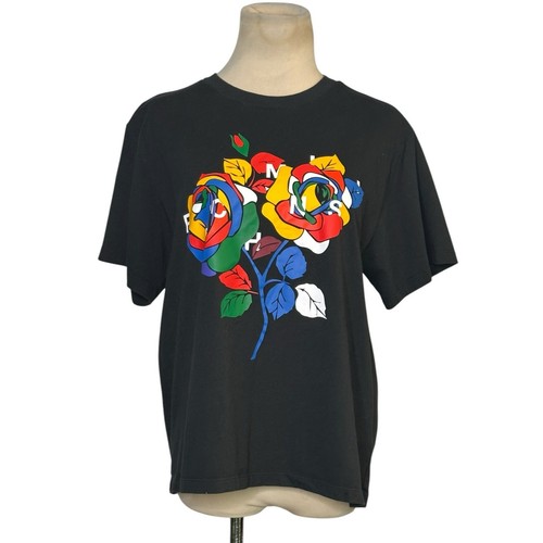 Adidas Originals Rich Mnisi Black Floral Print Tee Size Large