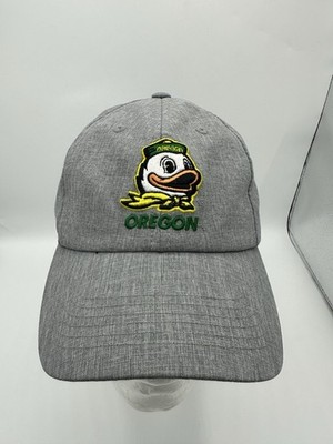 Vintage Oregon Ducks Hat Cap Gray Strapback University of Oregon NCAA Dad Hat