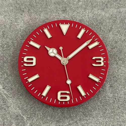 Quadrante orologio 28,5 mm + quadrante unghie verde ago luminoso 369 per NH35/NH36/4R/7S - Foto 18 di 19