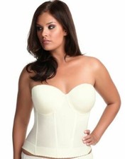 Elomi EL1231 Smoothing Convertible Strapless Bustier Ivory 36FF NWT