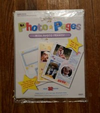 Amscan "Baby's Journey" Photo Pages Scrapbook Memory Book Paper Frames