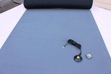 2 LAYER RUBBER ESD ANTI-STATIC HIGH-TEMP MAT - 36" X 72'' W/GROUND CABLE-GRAY
