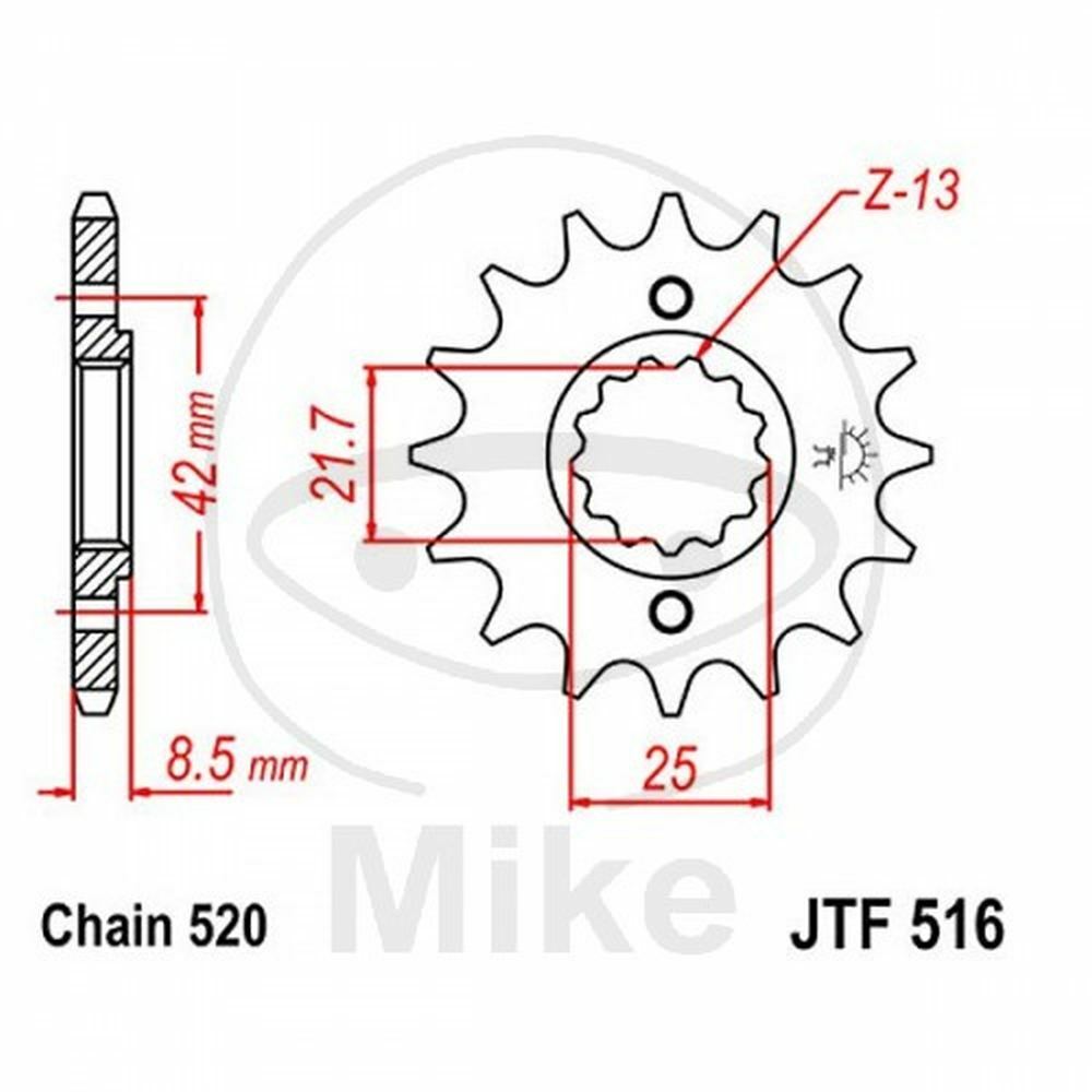 なおー Sprocket Z16 520 726.80.14 Kawasaki 250 KLR 1984-1992 | eBay UK