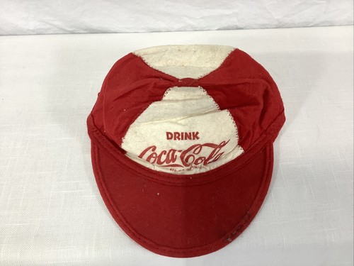 Vintage 1950's Drink Coca-Cola Promotional Advertising Wool Beanie Hat Cap Coke - 第 3/7 張圖片
