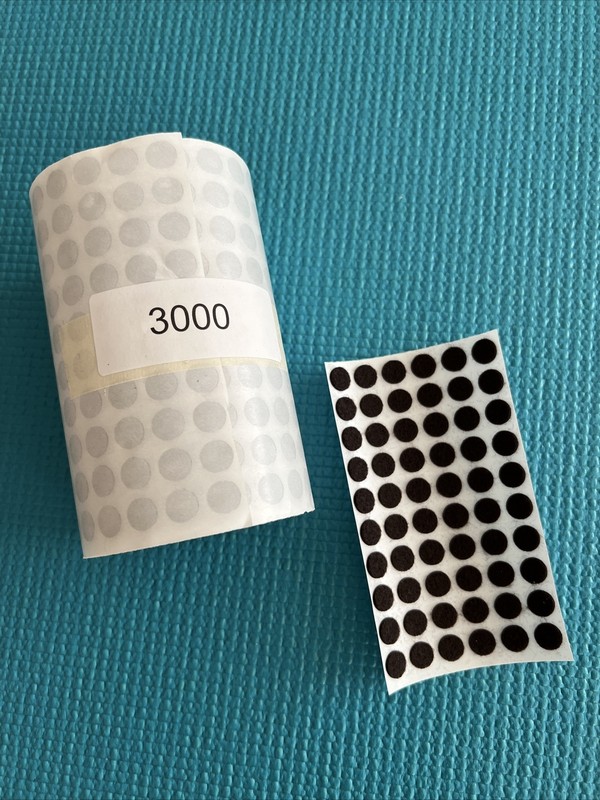 3000pcs 3/8" Felt Dots Surface Protector Felt Pad TROPHY LAMP CRAFTS 1/16" Thick