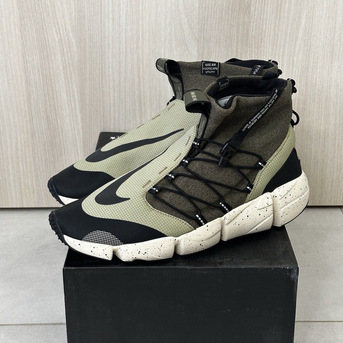 Size 12 Nike Air Footscape Utility DM Mid Neutral Olive