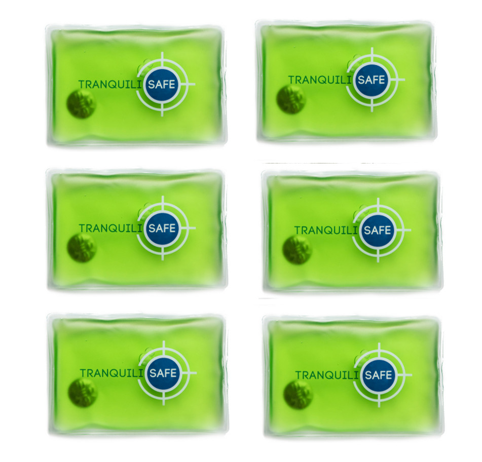 Chaufferettes réutilisables TRANQUILISAFE pack de 6 en gel durable