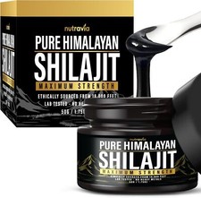 Shilajit Pure Himalayan Organic Resin 600mg Max Strength 85 Trace Mineral 50gr