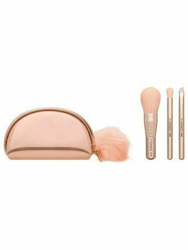 MAC GOLDEN TOUCH MINI BRUSH 5 PC GOLD KIT BAG 498SES 497SES 499SES