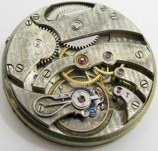 Quality Agassiz Pocket Watch Movement for parts .. OF 39.2 mm fit Open Face