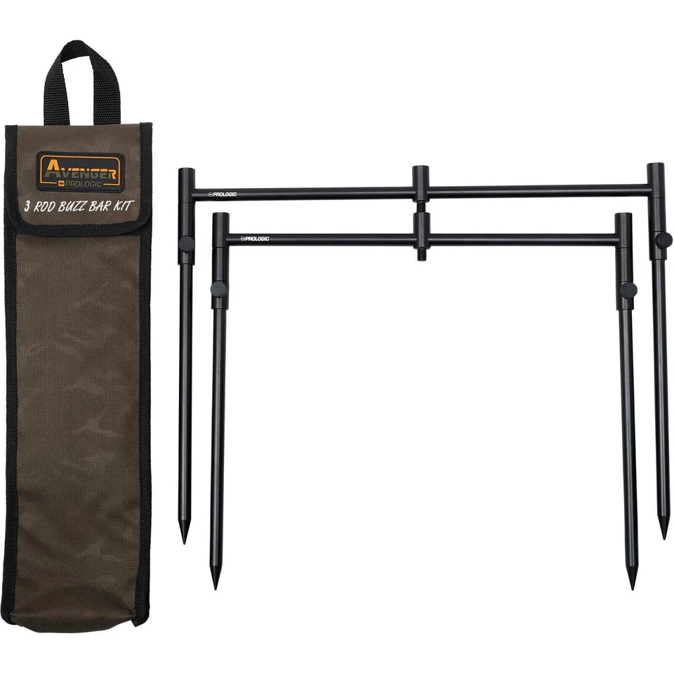 AVENGER BUZZ BAR KIT bis 3 Ruten 20-34cm Voll verstell. Rutenhalter Bissanzeiger - Bild 3 von 3