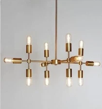 Mid Century 12 Arm Pendant Light Fixture Royal Classic Interior Light Chandelier