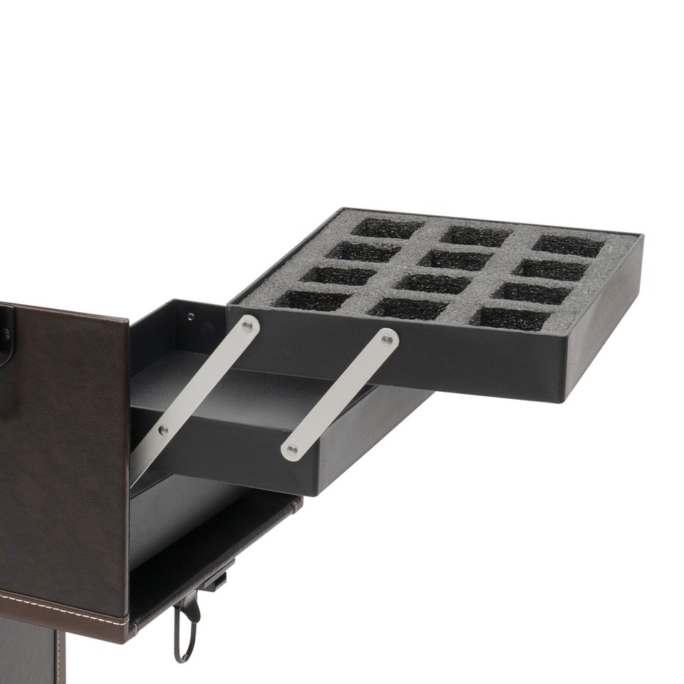 Modern Rolling Makeup Train Case for Artist Salon Trolley Cosmetic