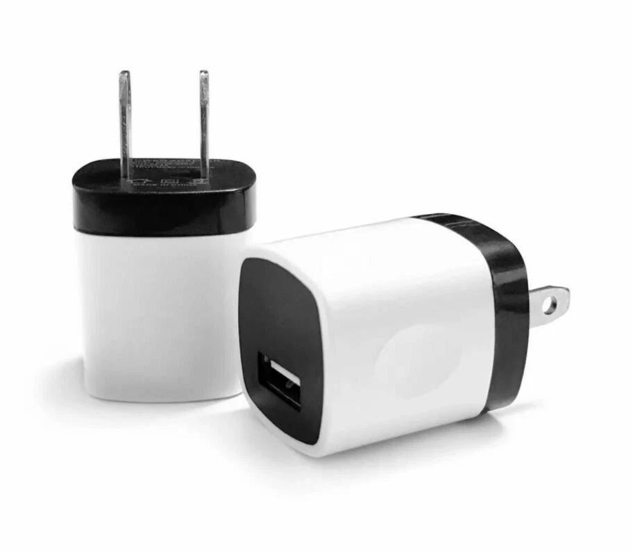 Adaptador de corriente USB 4x 1A cargador de pared para el hogar enchufe de EE. UU. PARA iPhone 7 8 X XR Foto 2 de 2