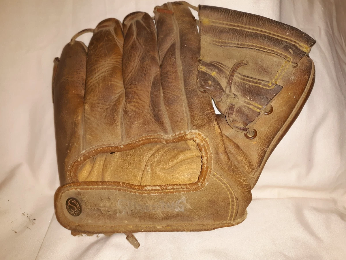 vintage 1950 'S SPALDING 1151 no-hitter MODEL BASEBALL GLOVE mitt leather