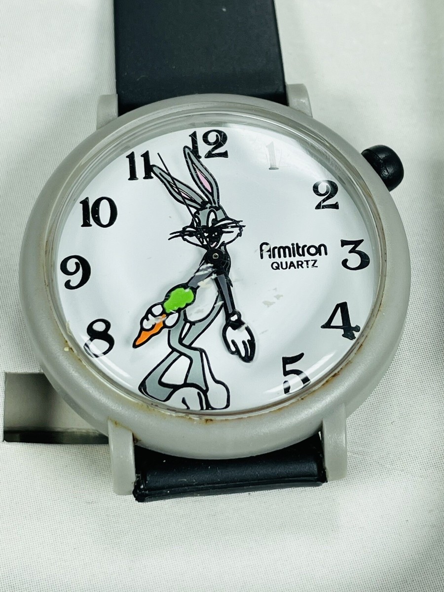 Vintage Armitron Looney Tunes Bugs Bunny Watch In Tin 1989 